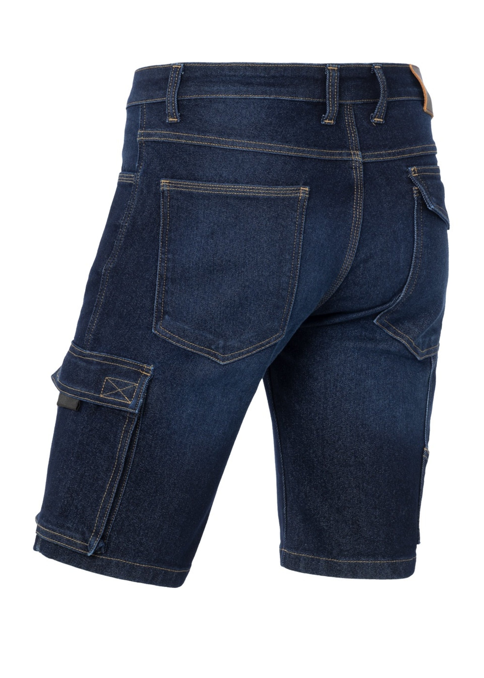 Edo Shorts - Men - X34 - Stretch Denim - Dark Blue