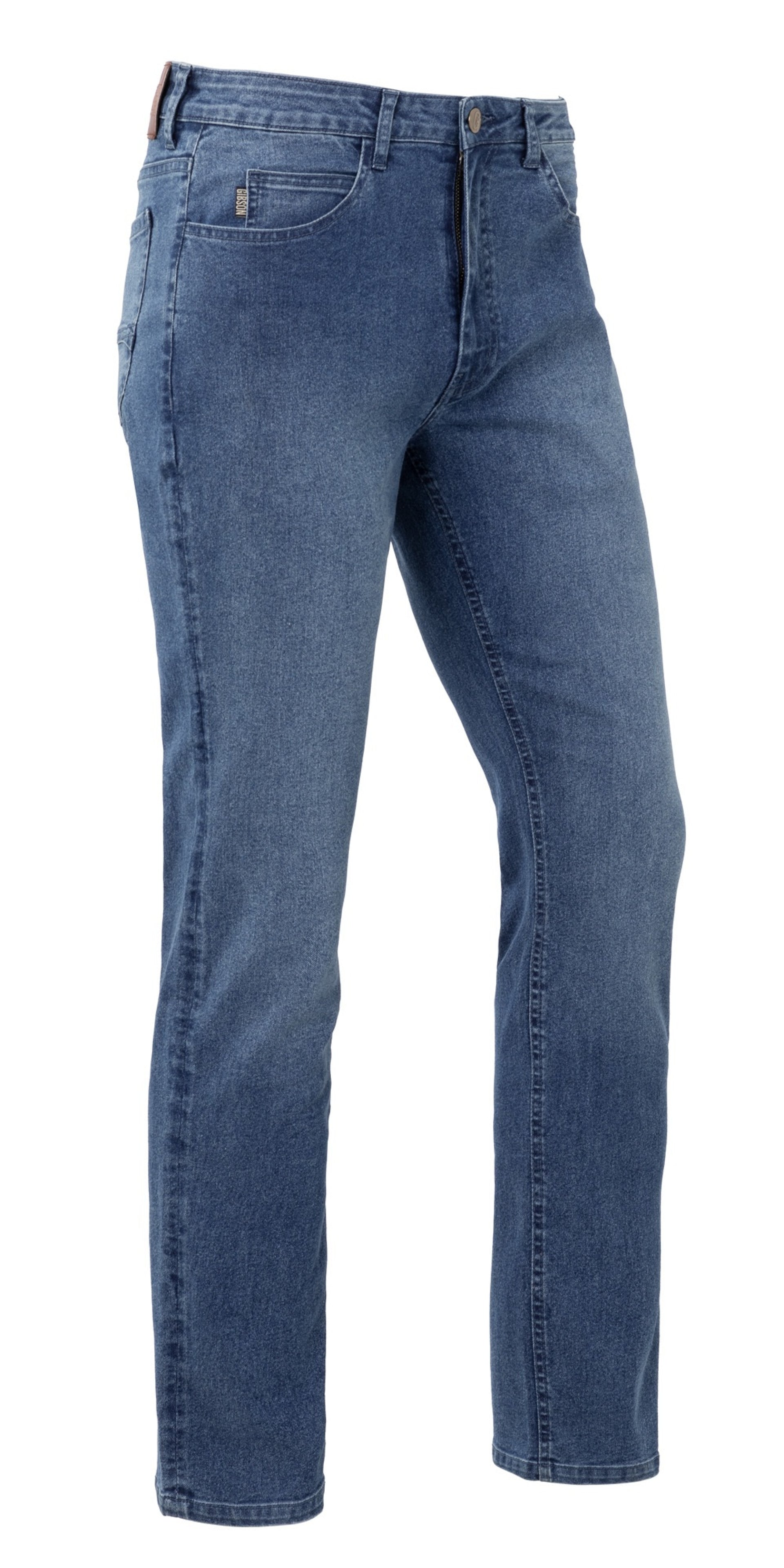 Gibson Hose - Herren - A22 - Stretch Denim - Mittelblau