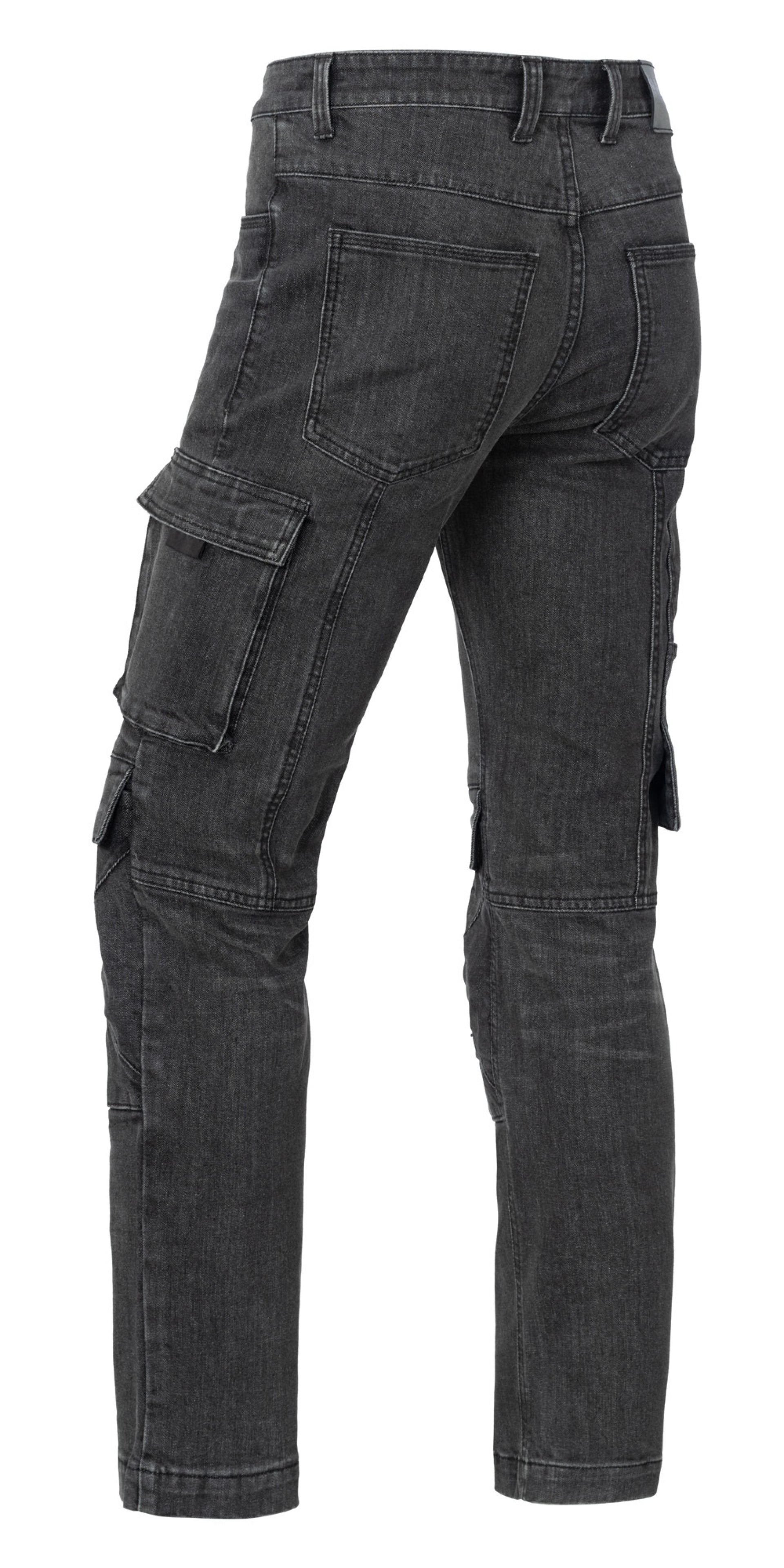 Rick Pants - Heren - X35 - Stretch Denim - Zwart/Grijs